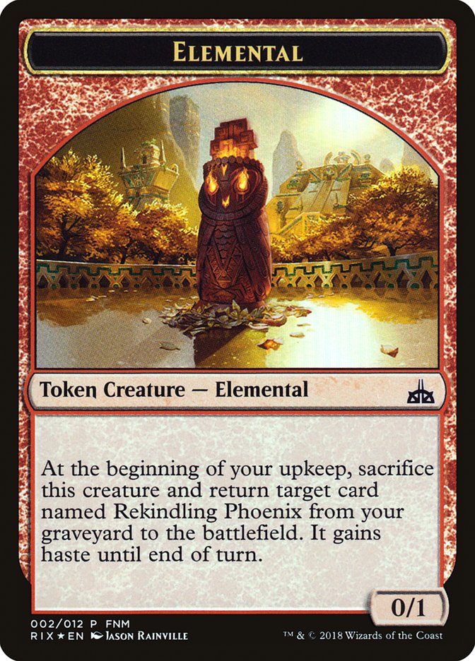 City's Blessing // Elemental Double-Sided Token [Friday Night Magic 20
