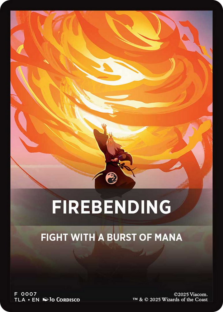 Firebending Theme Card [Avatar: The Last Airbender Tokens]