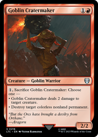 Goblin Cratermaker [The Lord of the Rings: Tales of Middle-Earth Commander]