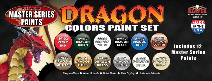 Reaper Miniatures - Dragon Colors Paint Set