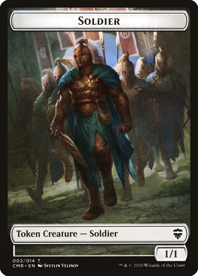 Angel // Soldier Double-Sided Token [Commander Legends Tokens]