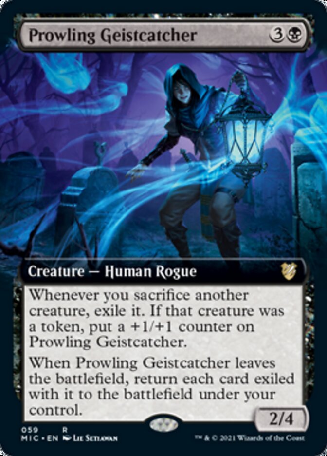 Prowling Geistcatcher (Extended Art) [Innistrad: Midnight Hunt Commander]