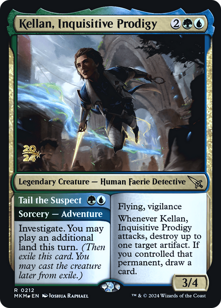 Kellan, Inquisitive Prodigy [Murders at Karlov Manor Prerelease Promos]