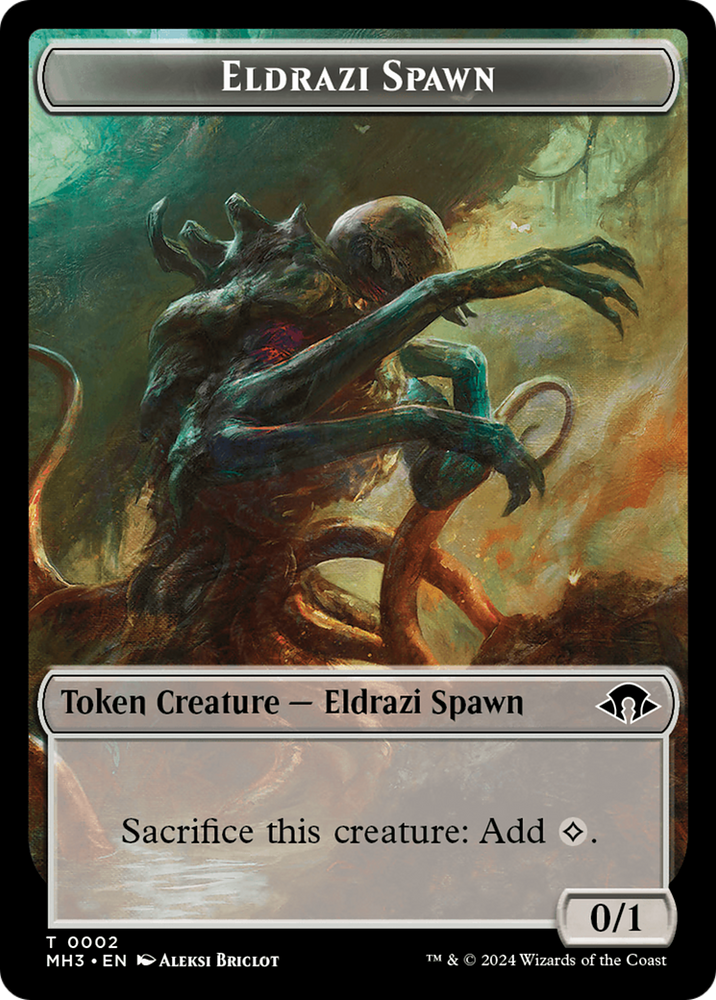 Eldrazi Spawn // Spellgorger Weird Double-Sided Token [Modern Horizons 3 Tokens]