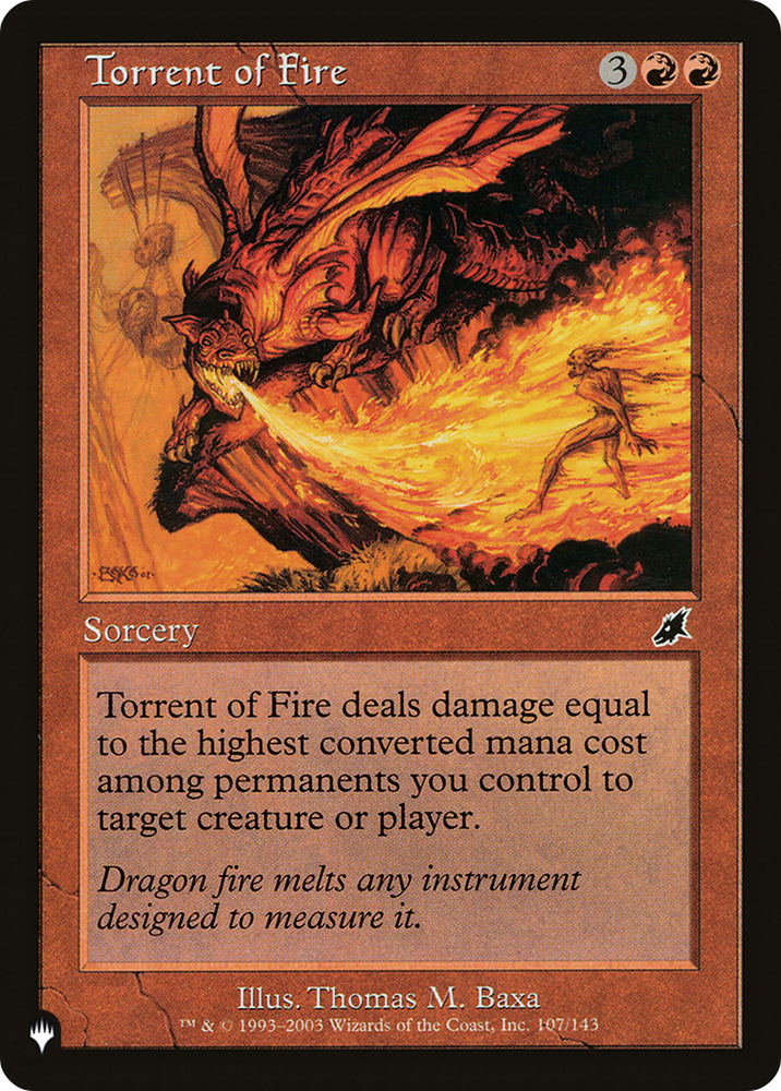 Torrent of Fire [The List]