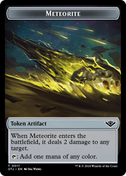 Meteorite // Plot Double-Sided Token [Outlaws of Thunder Junction Tokens]
