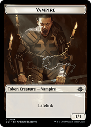 Vampire (0004) // Vampire Demon Double-Sided Token [The Lost Caverns of Ixalan Commander Tokens]