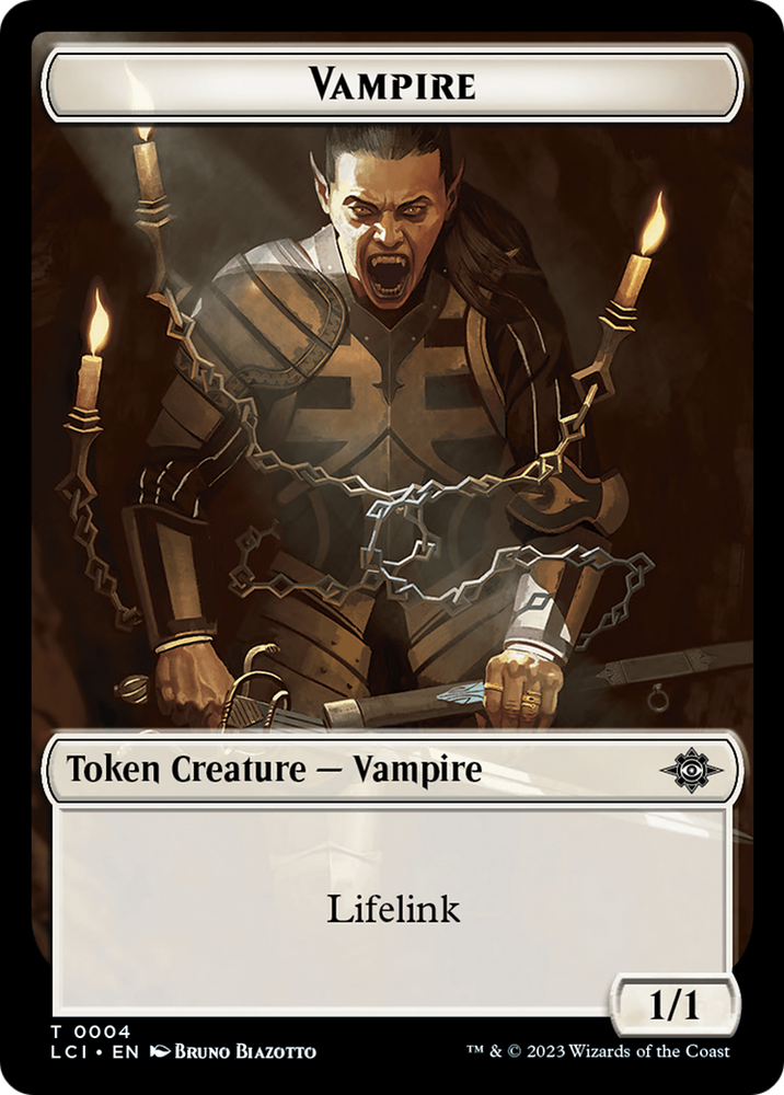 Vampire // Vampire Demon Double-Sided Token [The Lost Caverns of Ixalan Tokens]