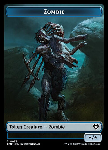 Human Soldier // Zombie (0013) Double-Sided Token [Commander Masters Tokens]