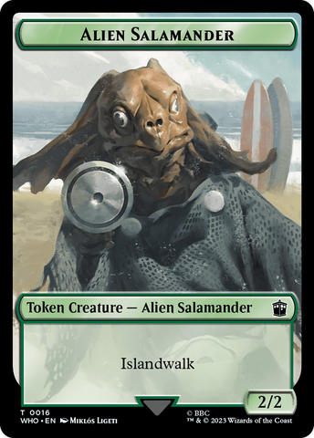 Alien Salamander // Mutant Double-Sided Token [Doctor Who Tokens]