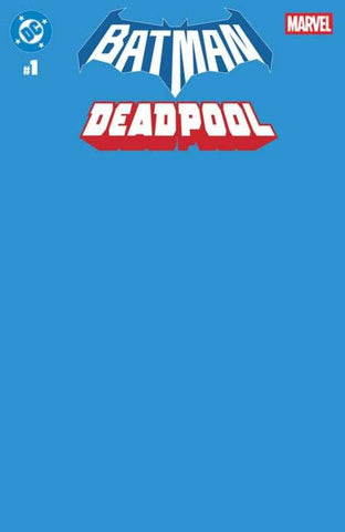 DC Marvel Batman Deadpool #1 (One Shot) Cover U Blue Blank Card Stock Variant