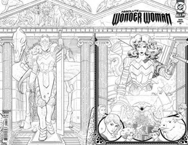 Absolute Wonder Woman Annual 2026 #1 (One Shot) 2nd Print Cover B Hayden Sherman Black & White Wraparound Card Stock Variant