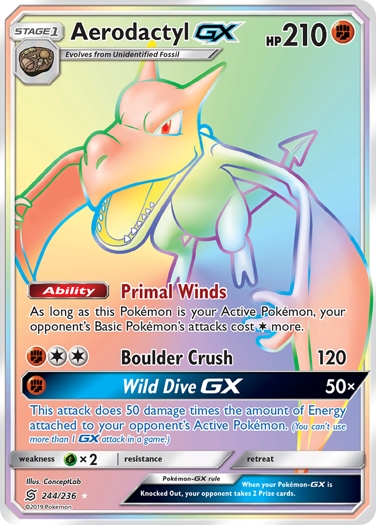 aerodactyl pokemon card gx Amazon.com: SR sm11 Holo 100/094 Japan Mint : Toys & Games (You cant use more than 1 GX attack in a game.) Weakness / Resistance / Retreat Cost I FINALLY pulled my second