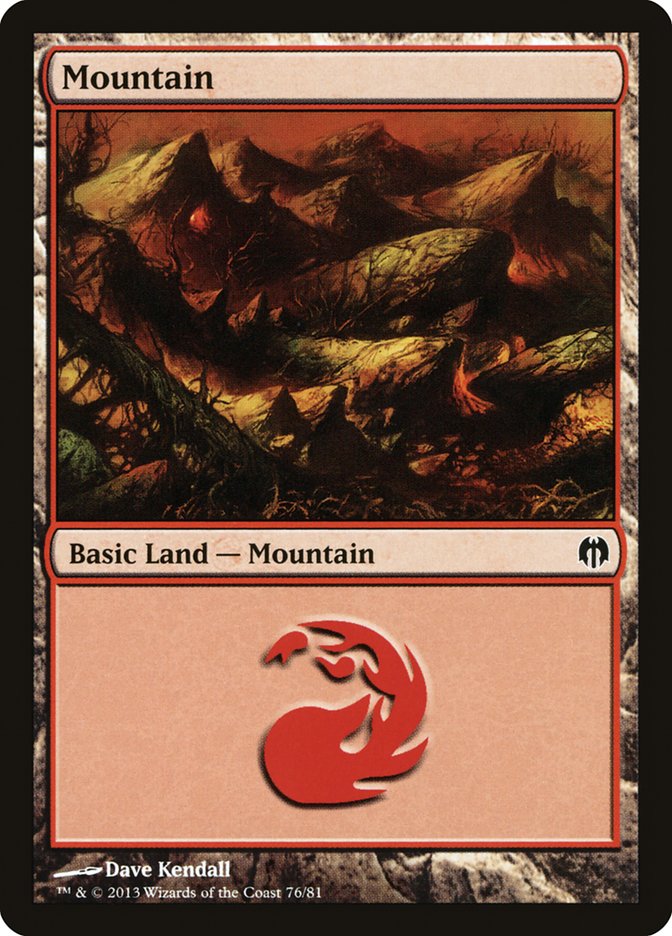 Mountain (76) [Duel Decks: Heroes vs. Monsters]