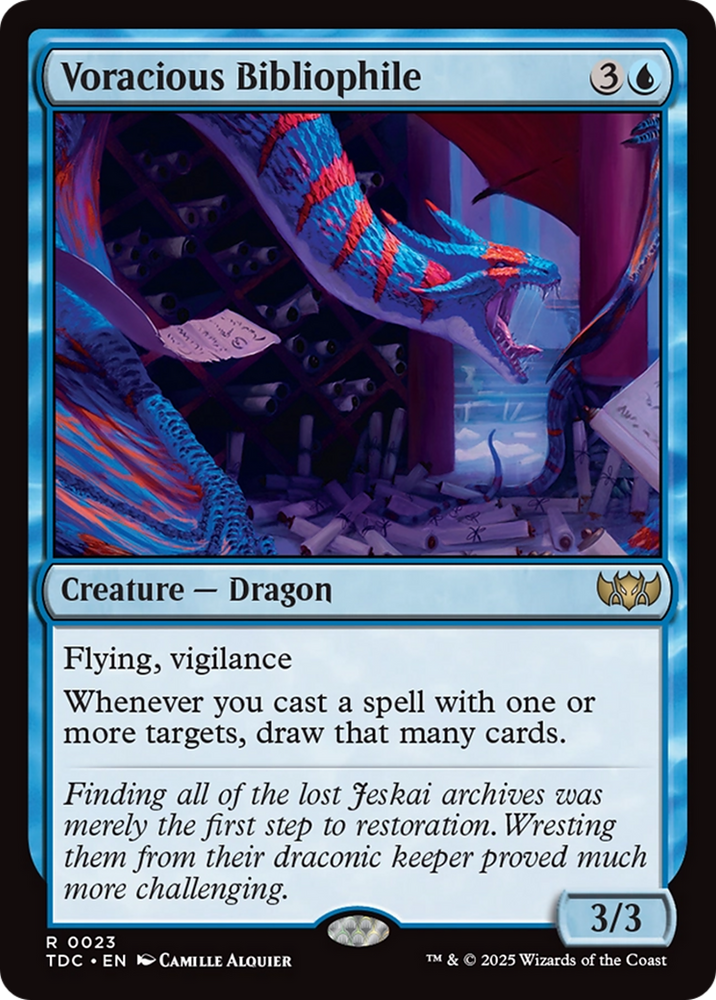 Voracious Bibliophile [Tarkir: Dragonstorm Commander]