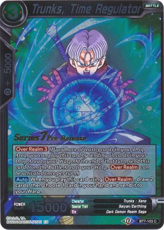 Trunks, Time Regulator (BT7-103_PR) [Assault of the Saiyans Prerelease Promos]