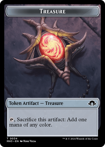 Servo // Treasure Double-Sided Token [Modern Horizons 3 Tokens]