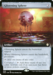 Glistening Sphere (Extended Art) [Phyrexia: All Will Be One Commander]