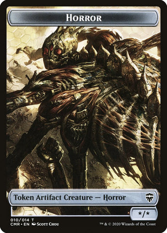 Horror // Zombie Double-Sided Token [Commander Legends Tokens]