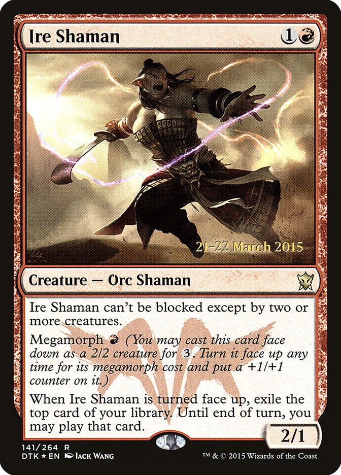 Ire Shaman [Dragons of Tarkir Prerelease Promos]