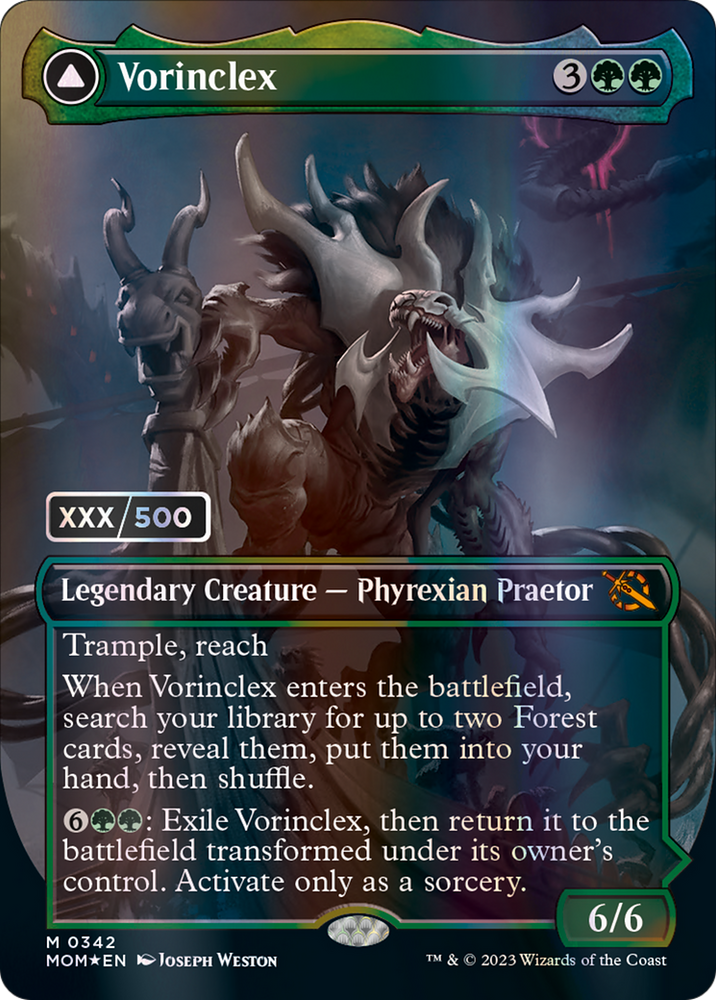 mtg march of the machine serialized cards Vorinclex // The Grand Evolution (SERIALIZED)(FOIL) : 0342 MARCH OF THE MACHINE