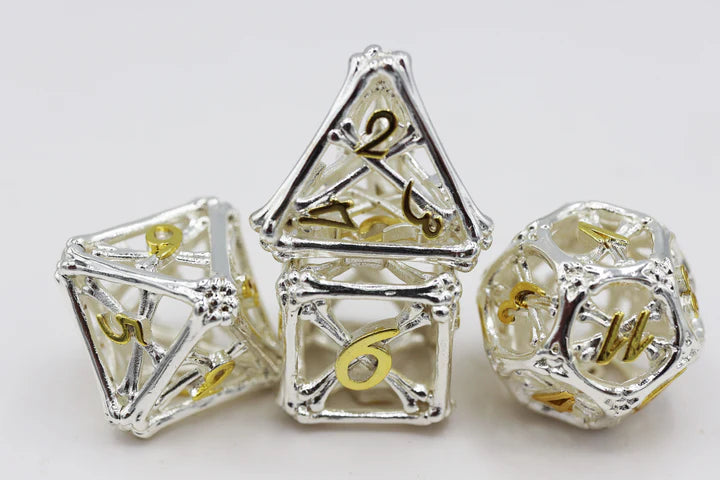 Holy Bones Hollow Metal Dice - Foam Brain