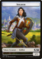 Cat (020) // Soldier Double-Sided Token [Core Set 2021 Tokens]