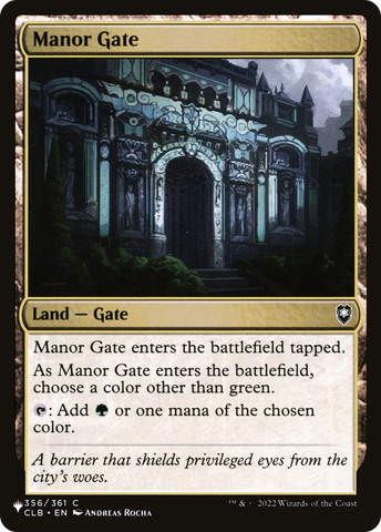 Manor Gate [The List]