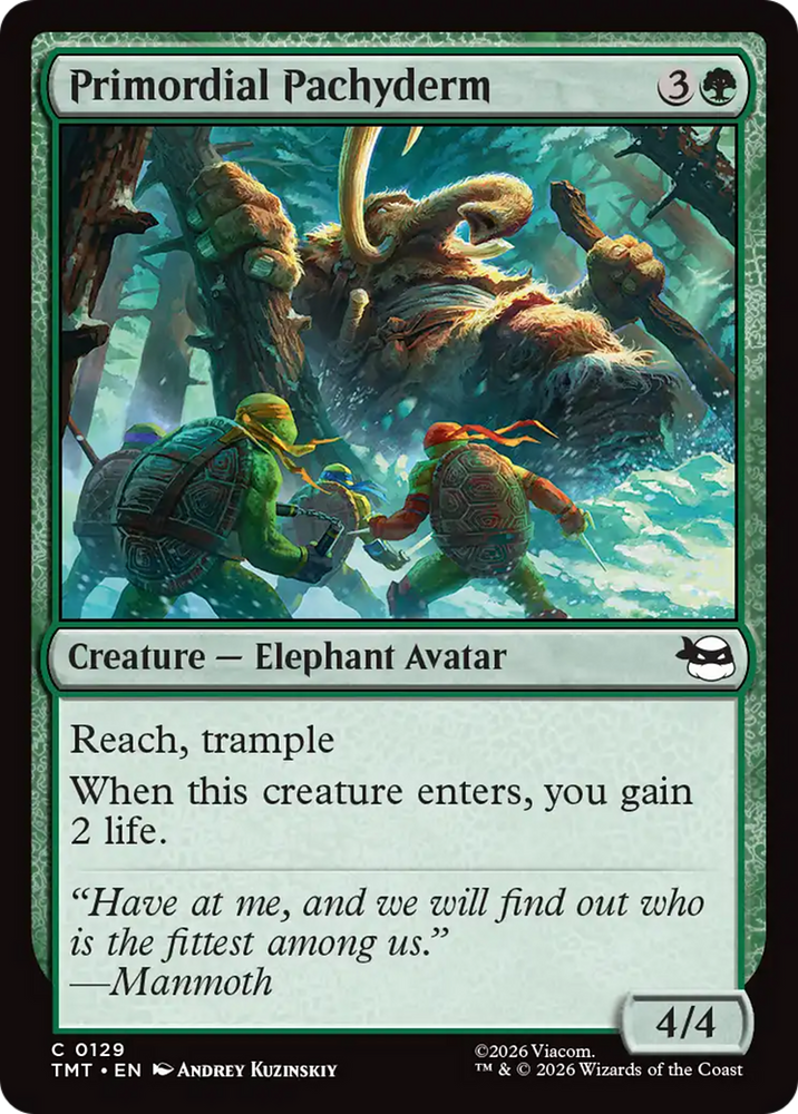 Primordial Pachyderm [Teenage Mutant Ninja Turtles]