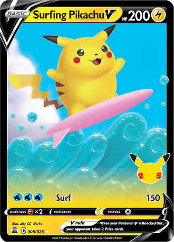 pokemon card 007 025 Flying Pikachu V & Vmax Set - Celebrations - Ultra Rare Lot style setup or your main portfolio 2021 Pokemon Celebrations 007 Full