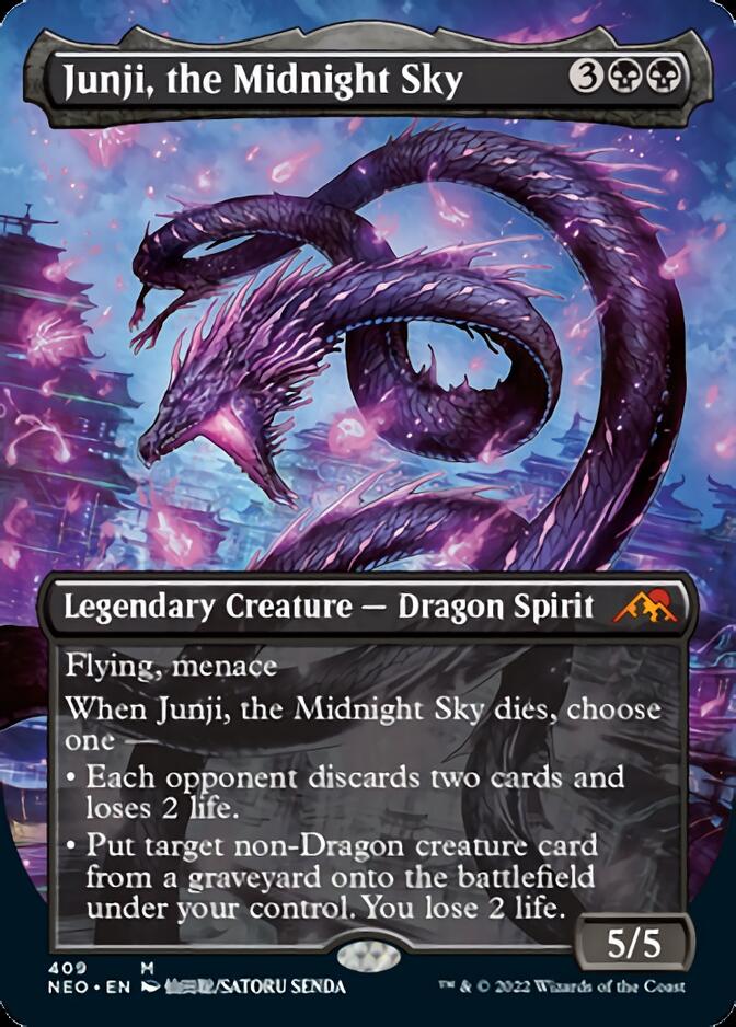 Junji, the Midnight Sky (Borderless Alternate Art) [Kamigawa: Neon Dynasty]