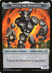 Elephant // Tuktuk the Returned Double-Sided Token [Double Masters Tokens]