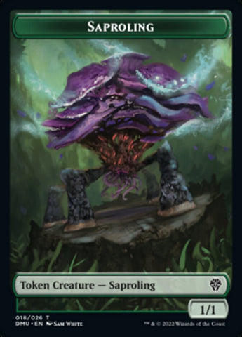 Saproling // Beast Double-Sided Token [Dominaria United Tokens]