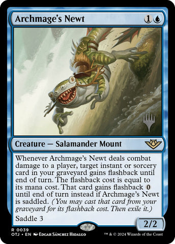 Archmage's Newt (Promo Pack) [Outlaws of Thunder Junction Promos]