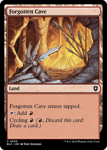 Forgotten Cave [Bloomburrow Commander]