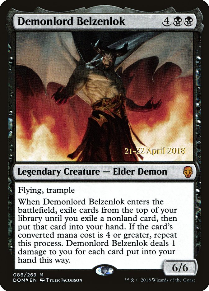 Demonlord Belzenlok [Dominaria Prerelease Promos]