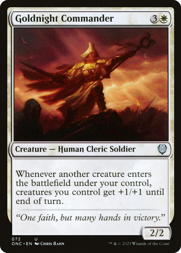 Goldnight Commander [Phyrexia: All Will Be One Commander]