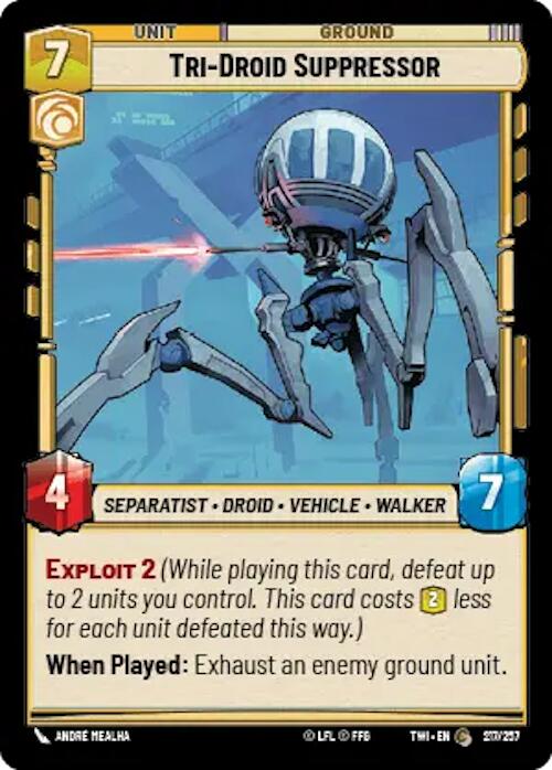 Tri-Droid Suppressor (217/257) [Twilight of the Republic]