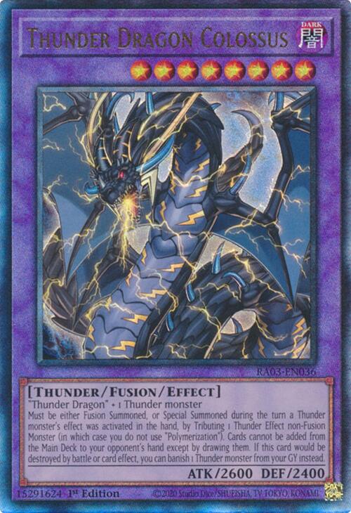 Thunder Dragon Colossus (UTR) [RA03-EN036] Prismatic Ultimate Rare