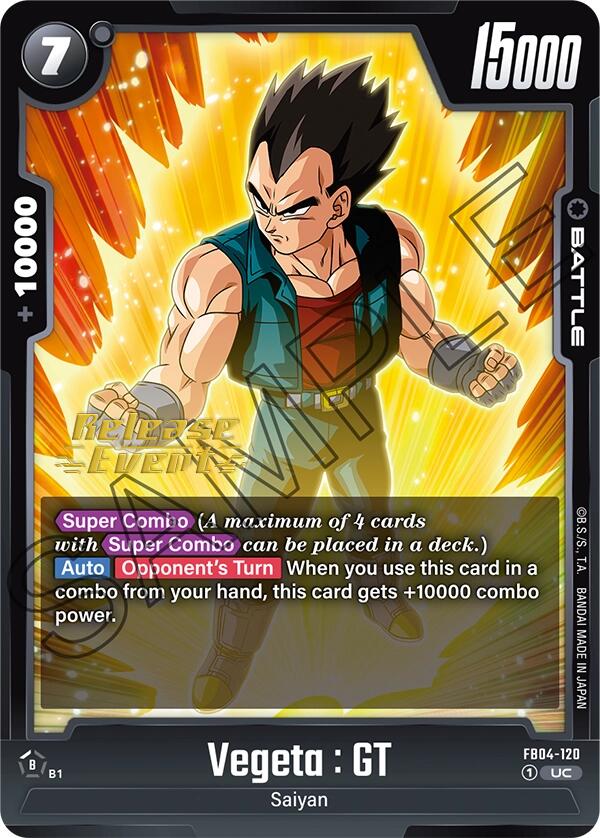 Vegeta : GT [Ultra Limit Release Event Cards]