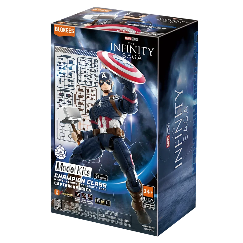 Marvel Infinity Saga Champion Class 03 Captain America Model Kits - Blokees