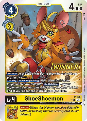 ShoeShoemon [P-165] (Store Tournament 2025 Vo.1 Winner Pack) [Promotional Cards]