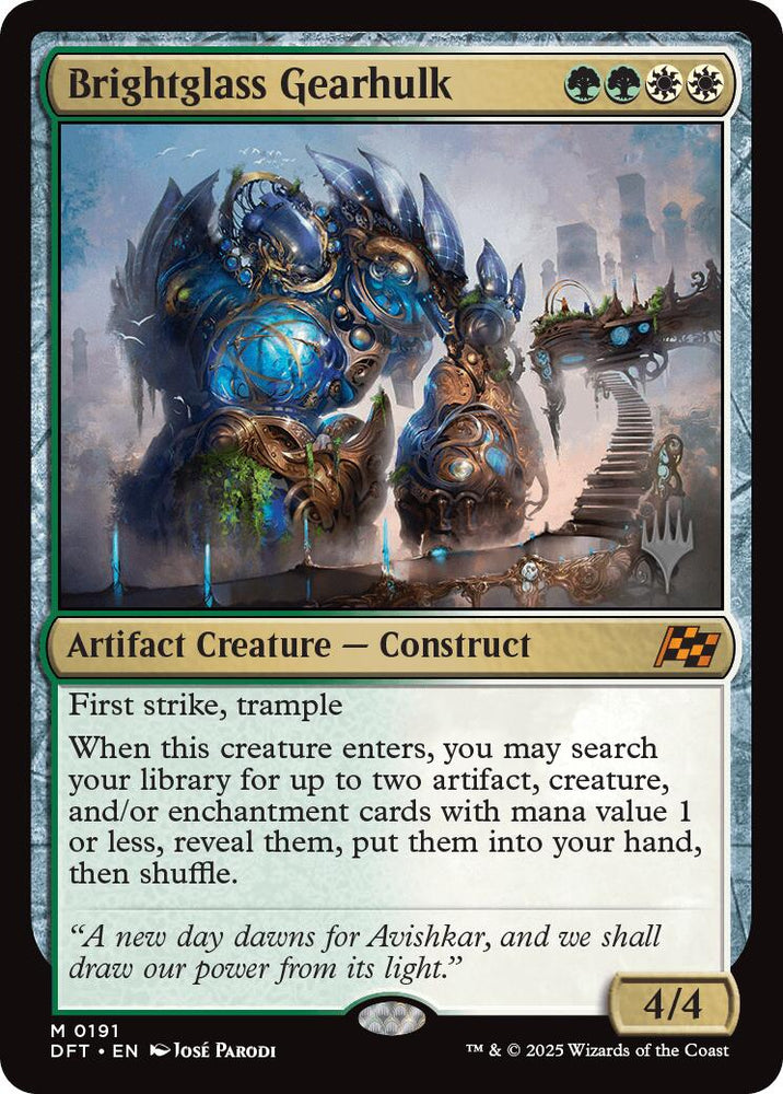 Brightglass Gearhulk (Promo Pack) [Aetherdrift Promos]