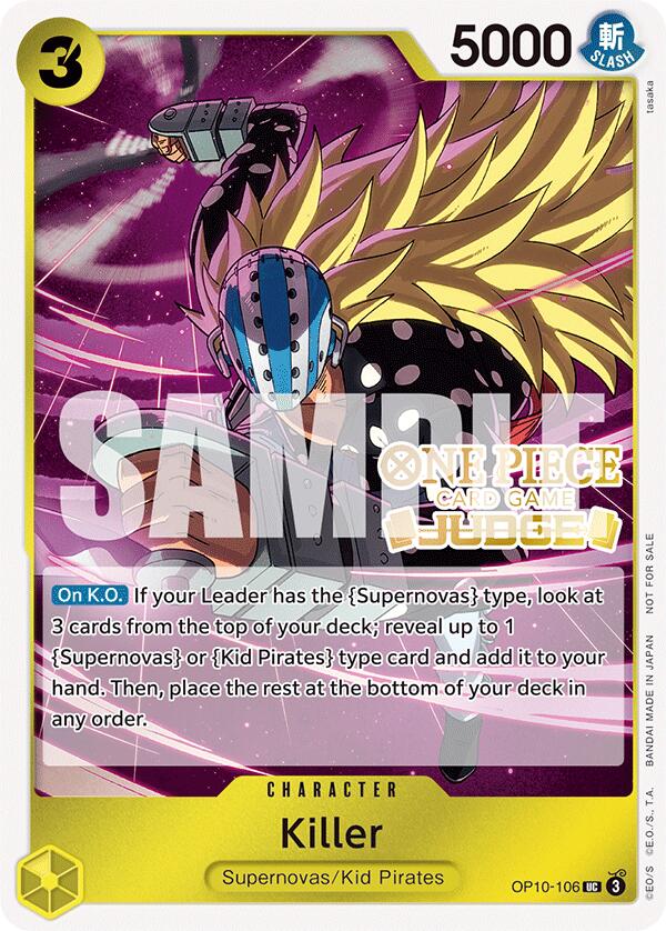 Killer (Judge Pack Vol. 5) [One Piece Promotion Cards]