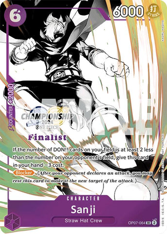 Sanji (Championship 2024 Card Set Vol. 2) [Finalist] [One Piece Promotion Cards]