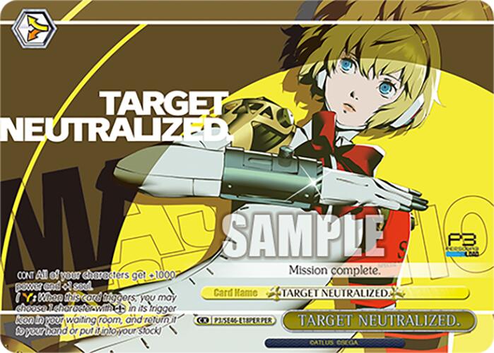 TARGET NEUTRALIZED. (P3/SE46-E18PERPER) [Persona 3 Reload Premium Booster]