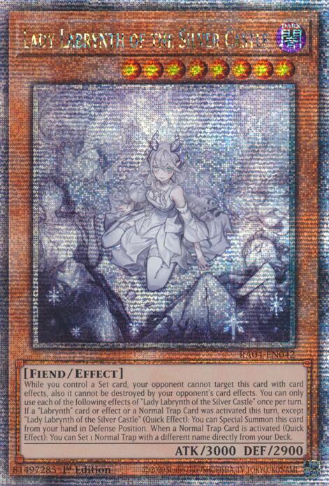Lady Labrynth of the Silver Castle (New Art) [RA04-EN042] Quarter Century Secret Rare