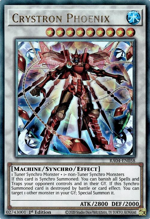 Crystron Phoenix [RA04-EN058] Prismatic Ultimate Rare