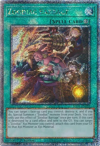 Zoodiac Barrage [RA04-EN091] Quarter Century Secret Rare