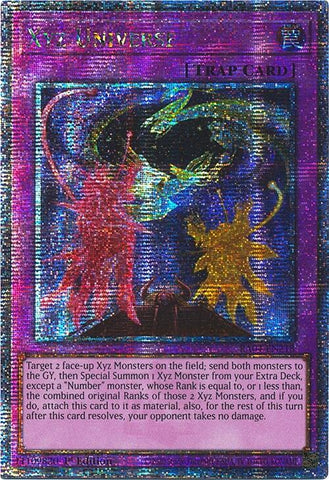 Xyz Universe [RA04-EN218] Quarter Century Secret Rare